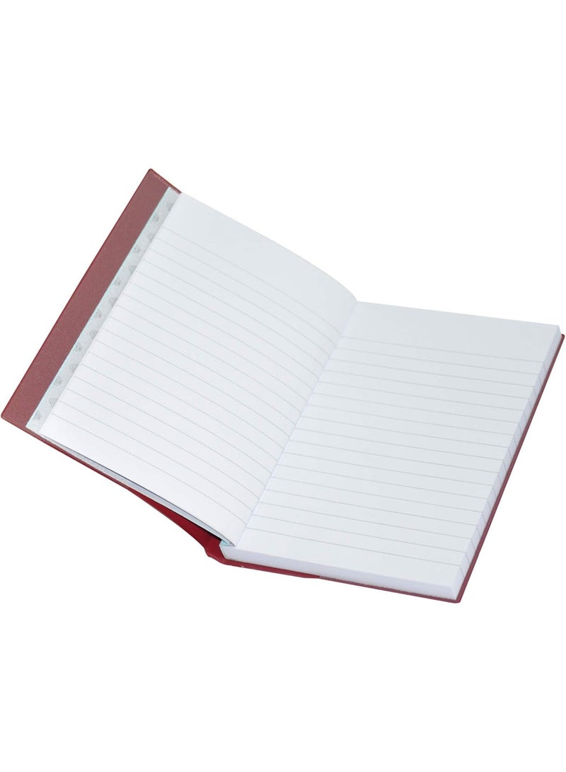 FIS PVC Cover Notebook, 96 Sheets, 192 Pages, A6 Size, Single Line, Maroon - FSNBA62QPVCMR, 5-Pieces - Image 3